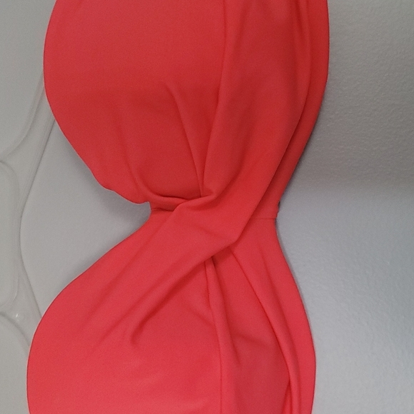 Victoria's Secret 36C coral strapless pushup bikini top - Picture 2 of 7
